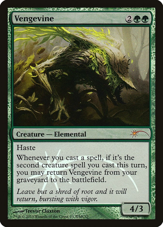 Image for Vengevine (1) [WMCQ Promo Cards] - Magic: The Gathering