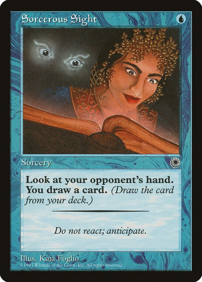 Image for Sorcerous Sight [Portal] - Magic: The Gathering
