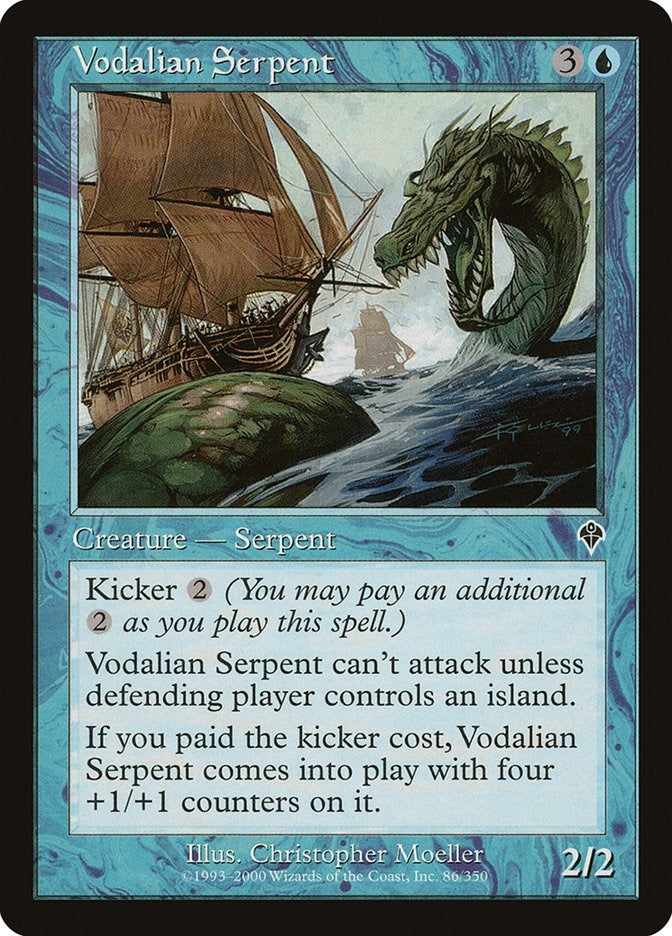 Image for Vodalian Serpent (86) [Invasion] - Magic: The Gathering