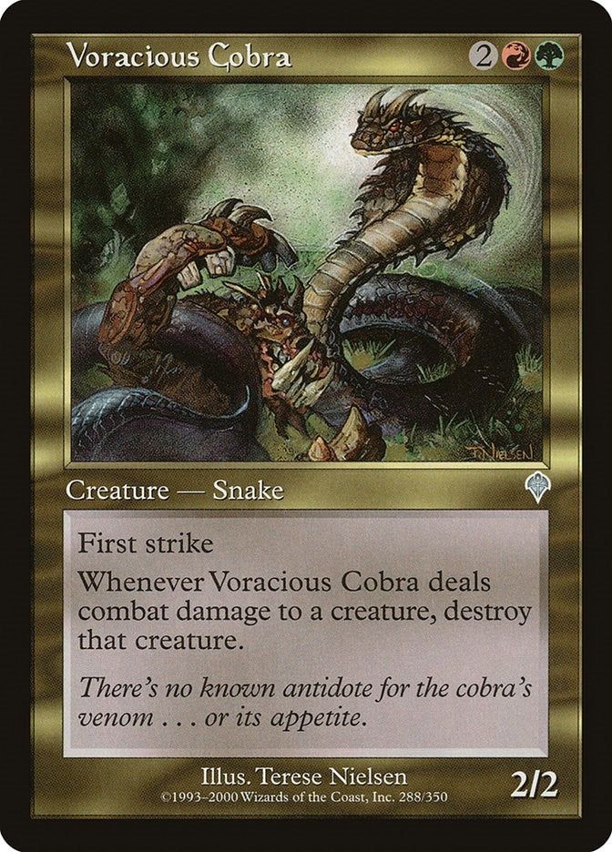Image for Voracious Cobra (288) [Invasion] - Magic: The Gathering