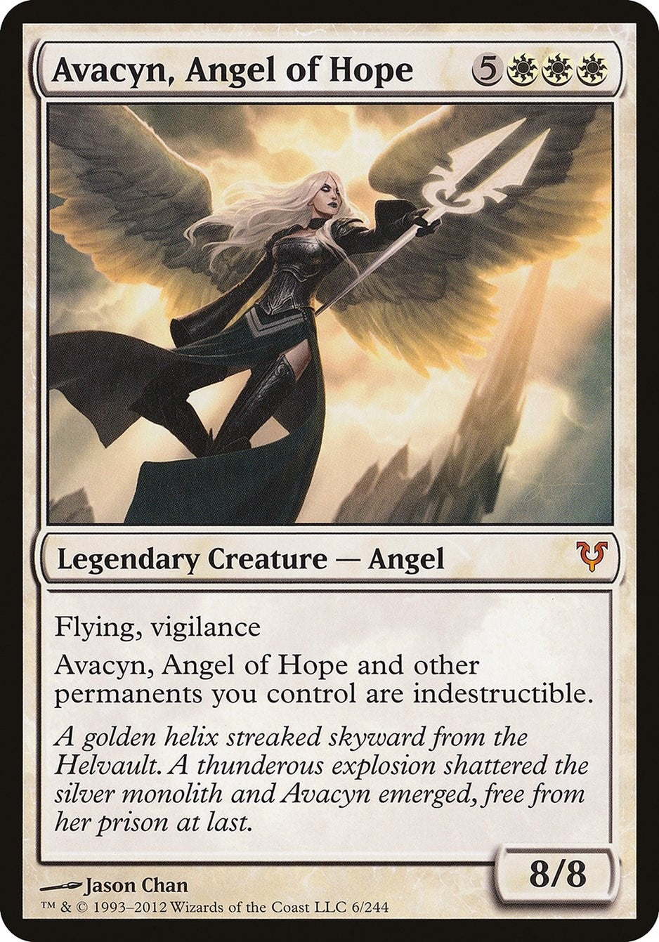Image for Avacyn, Angel of Hope (Avacyn Restored) (6) [Oversize Cards] - Magic: The Gathering