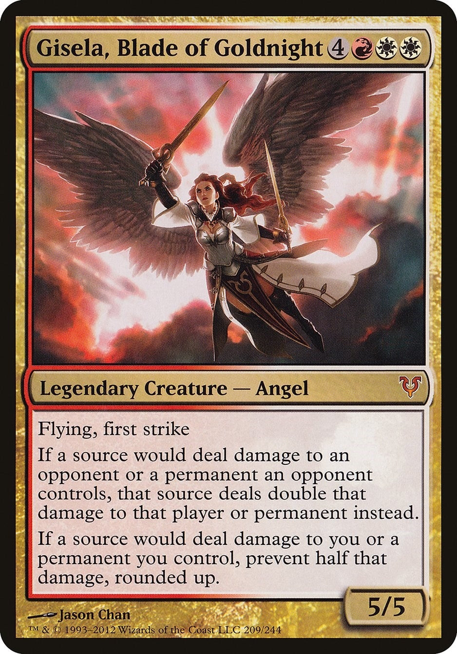 Image for Gisela, Blade of Goldnight (Avacyn Restored) (209) [Oversize Cards] - Magic: The Gathering