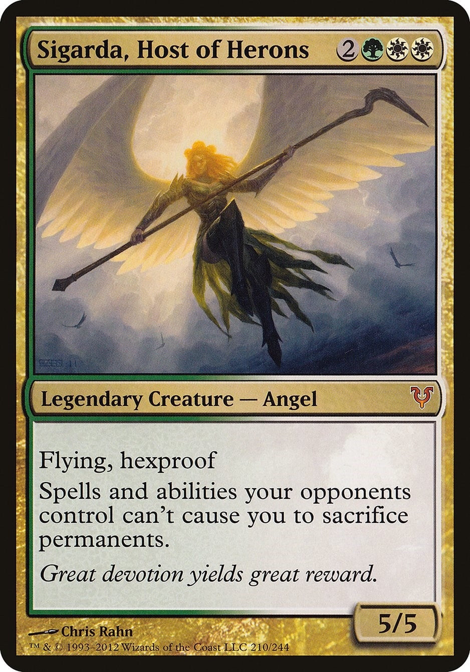 Image for Sigarda, Host of Herons (Avacyn Restored) (210) [Oversize Cards] - Magic: The Gathering