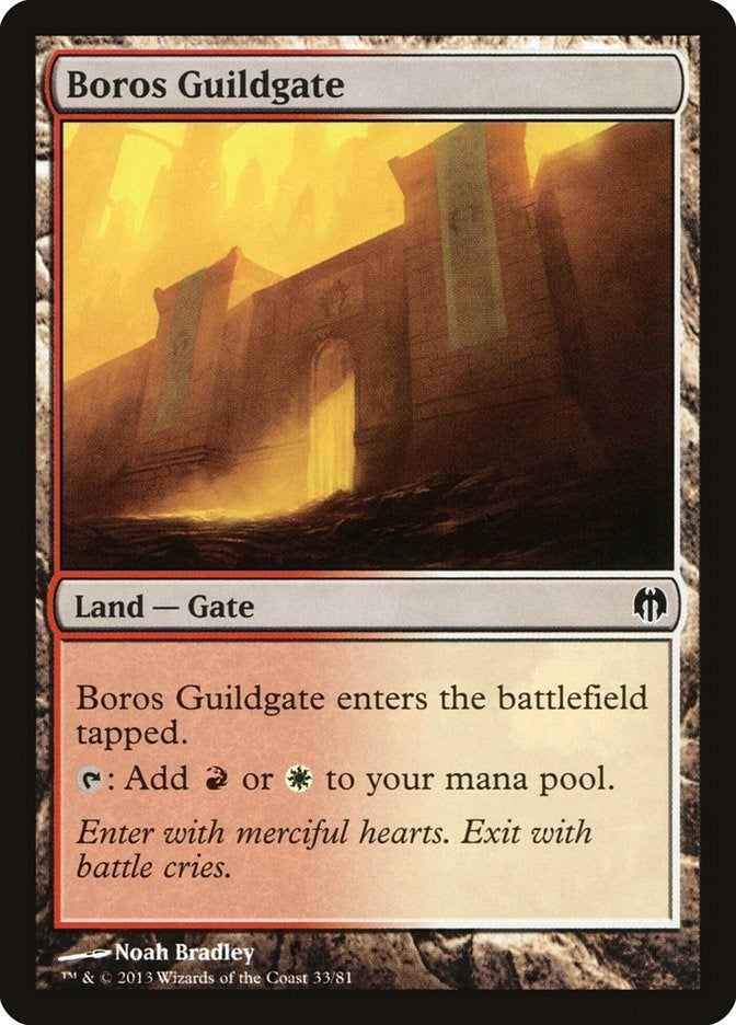 Image for Boros Guildgate (33) [Heroes vs. Monsters] - Magic: The Gathering