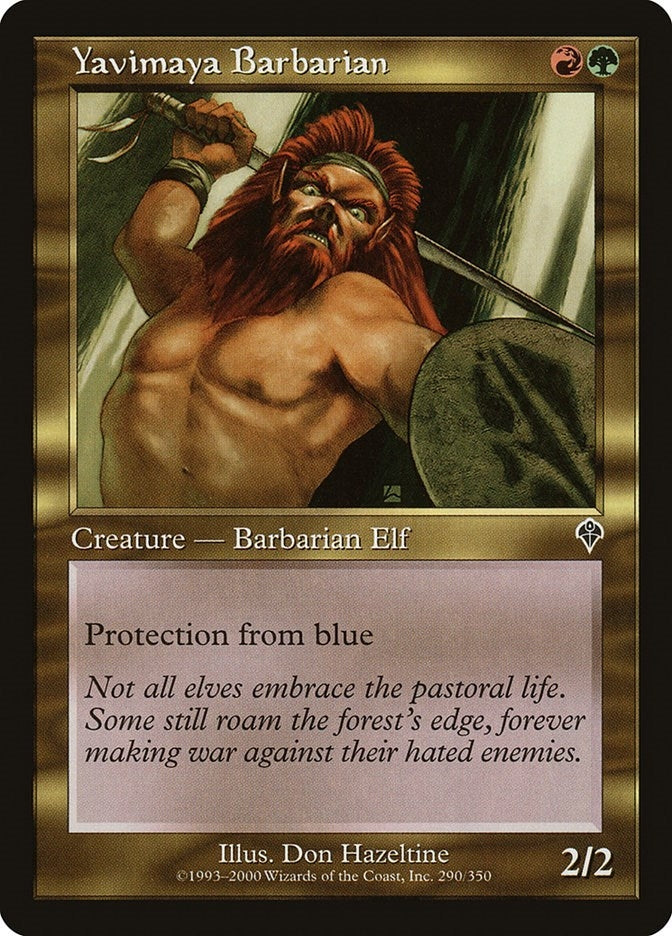 Image for Yavimaya Barbarian (290) [Invasion] - Magic: The Gathering