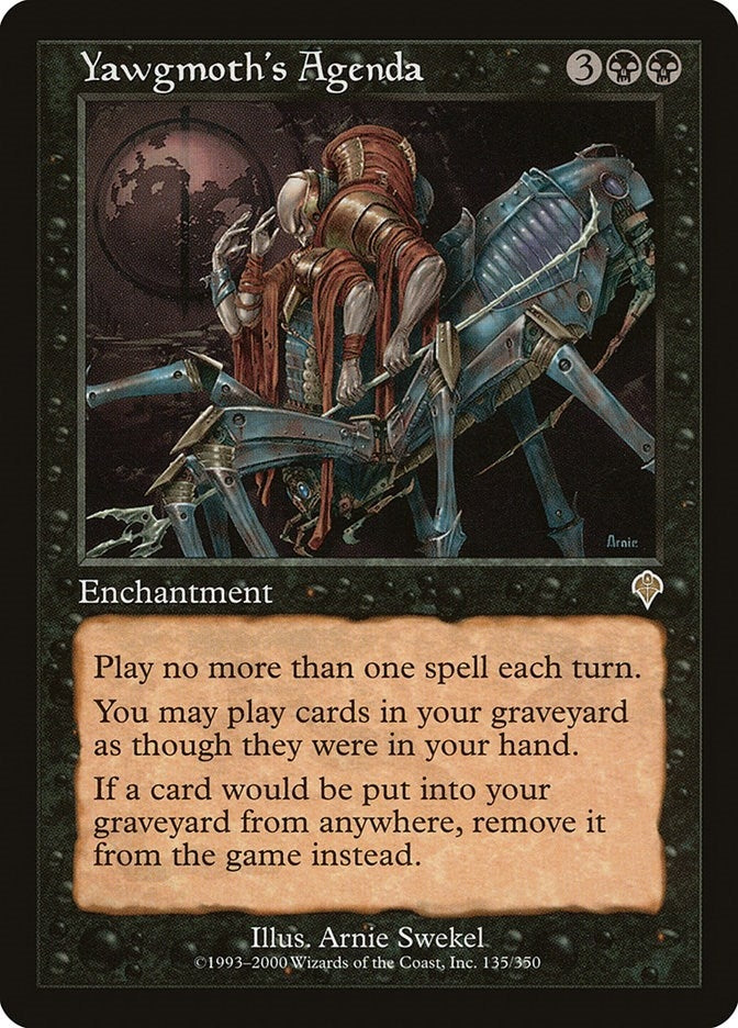 Image for Yawgmoth's Agenda (135) [Invasion] - Magic: The Gathering