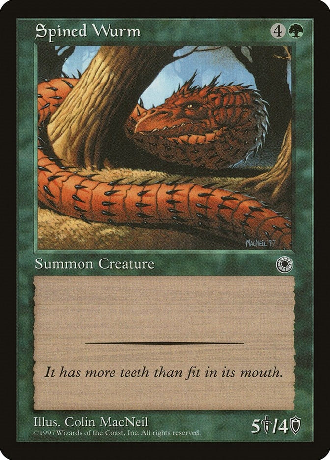 Image for Spined Wurm [Portal] - Magic: The Gathering