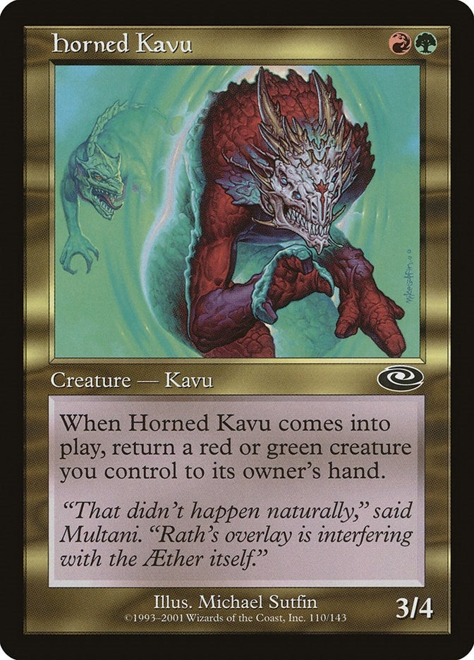 Image for Horned Kavu (110) [Planeshift] - Magic: The Gathering