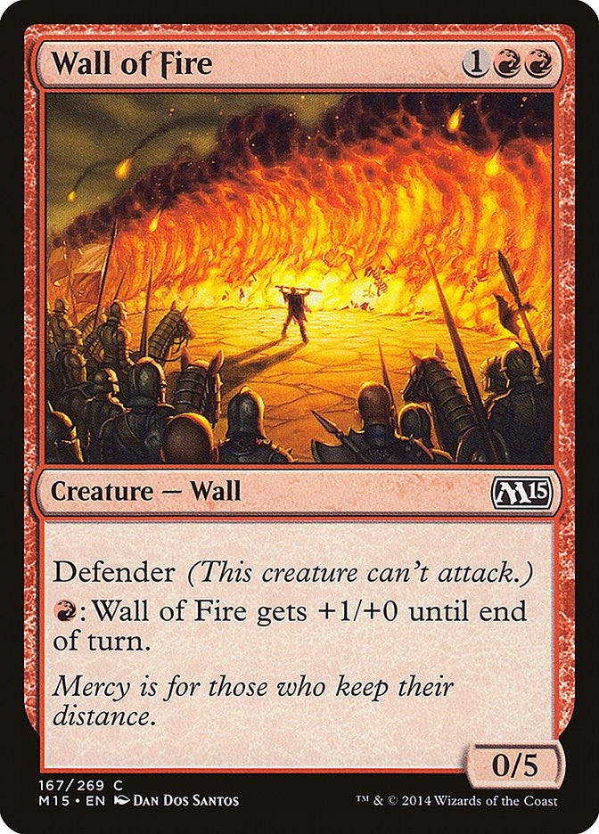 Image for Wall of Fire (167) [Magic 2015 (M15)] - Magic: The Gathering
