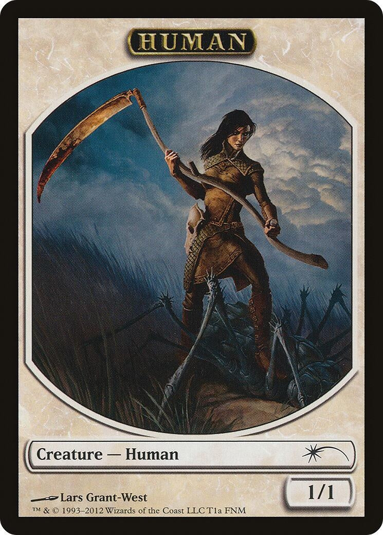 Image for Human // Wolf Double-Sided Token (1a // 1b) [FNM Promos] - Magic: The Gathering