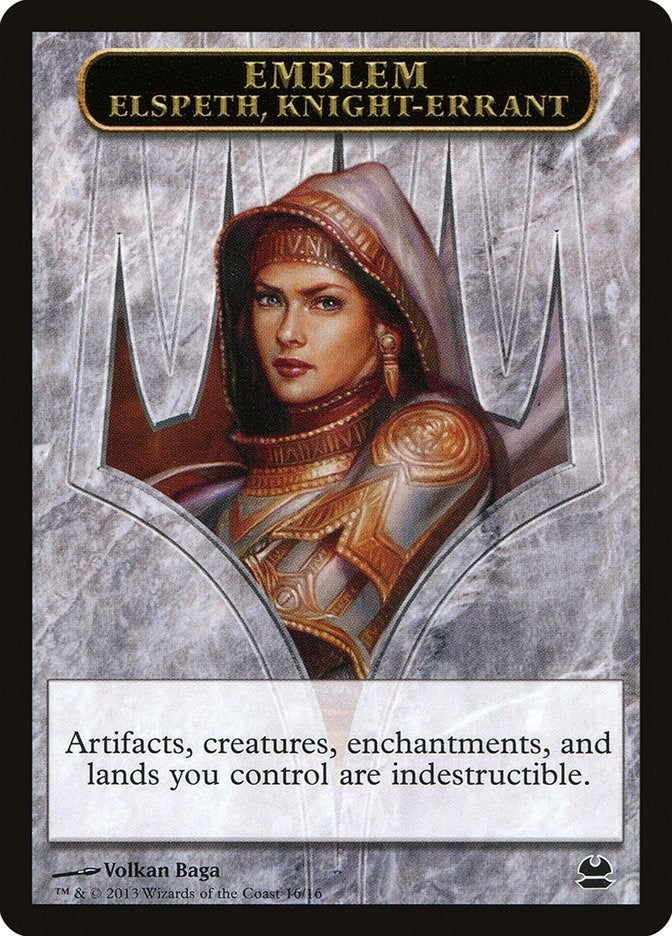 Image for Emblem - Elspeth, Knight-Errant (16) [Modern Masters] - Magic: The Gathering