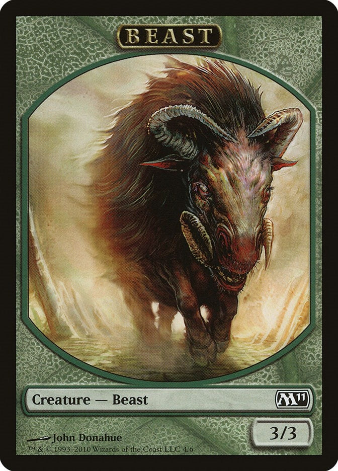 Image for Beast Token (4) [Magic 2011 (M11)] - Magic: The Gathering