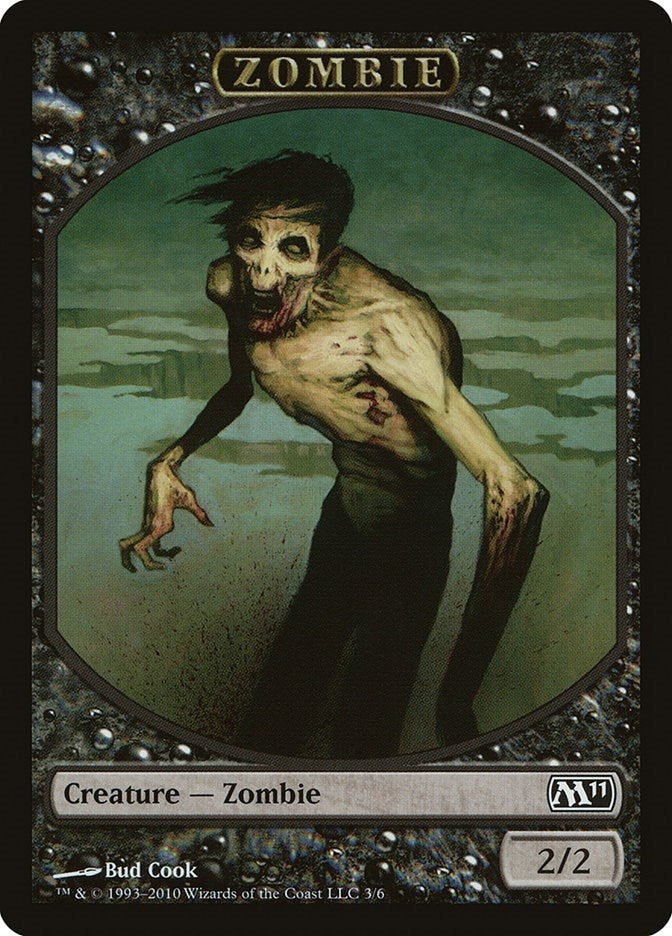 Image for Zombie Token (3) [Magic 2011 (M11)] - Magic: The Gathering