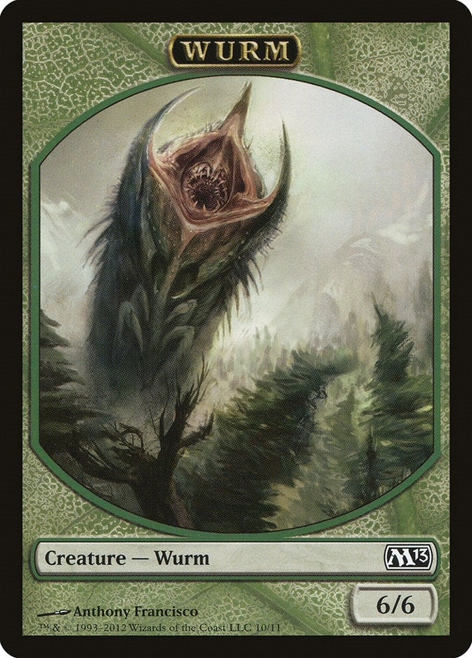 Image for Wurm Token (10) [Magic 2013 (M13)] - Magic: The Gathering