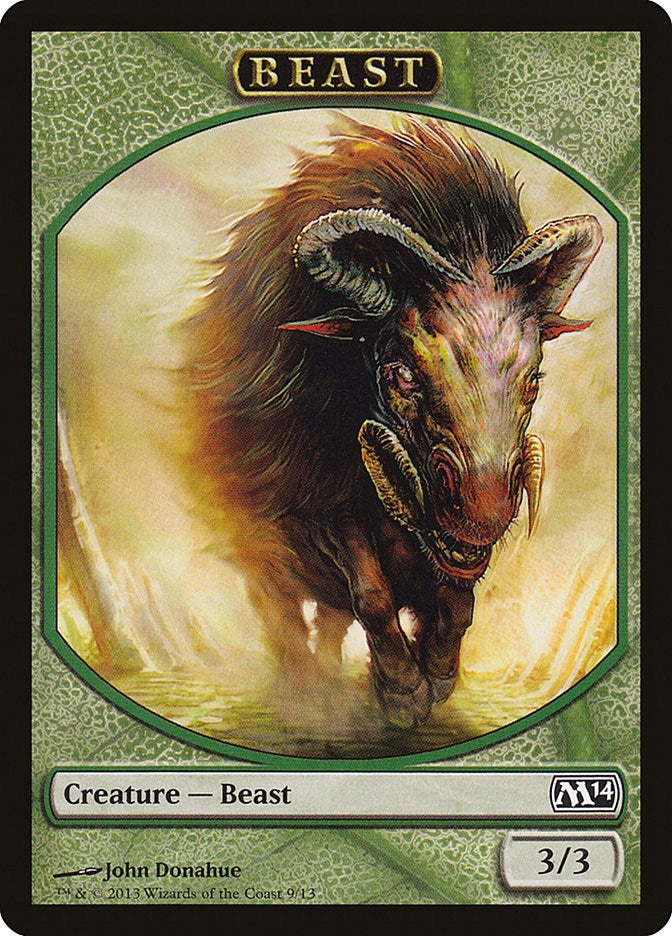 Image for Beast Token (9) [Magic 2014 (M14)] - Magic: The Gathering