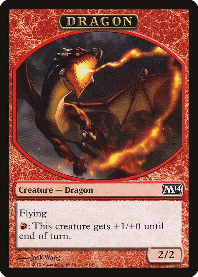 Image for Dragon Token (6) [Magic 2014 (M14)] - Magic: The Gathering