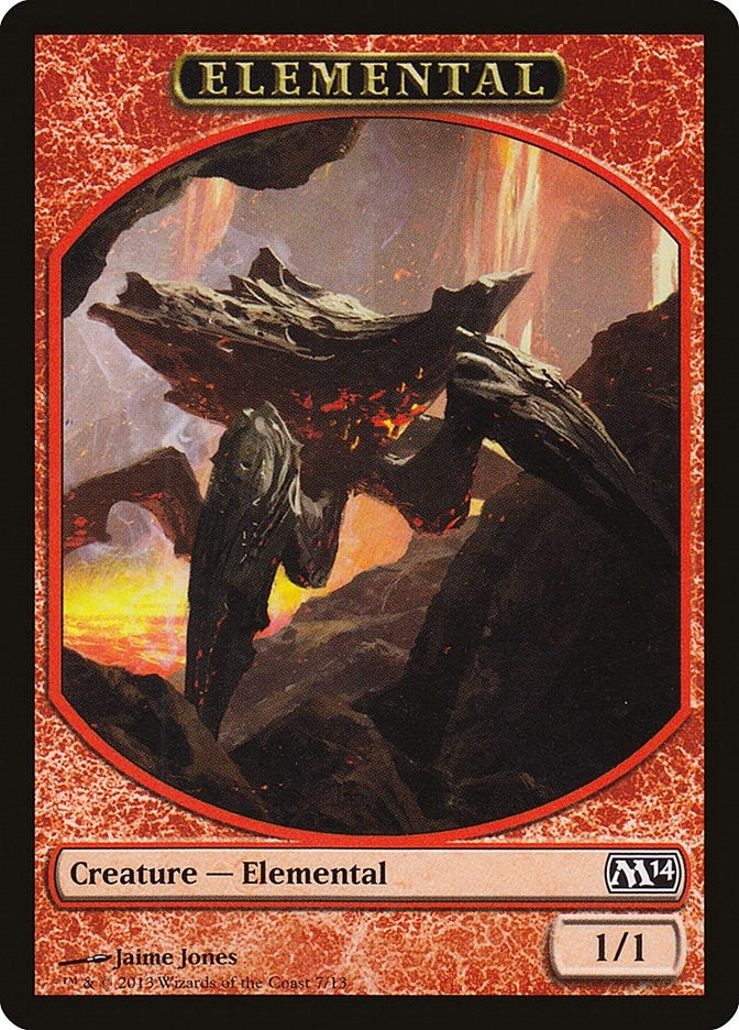 Elemental Token (7) (7) [Magic 2014 (M14) Tokens]