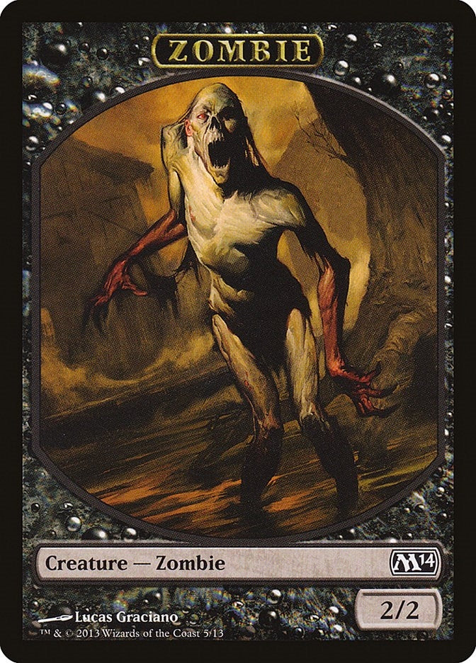 Image for Zombie Token (5) [Magic 2014 (M14)] - Magic: The Gathering