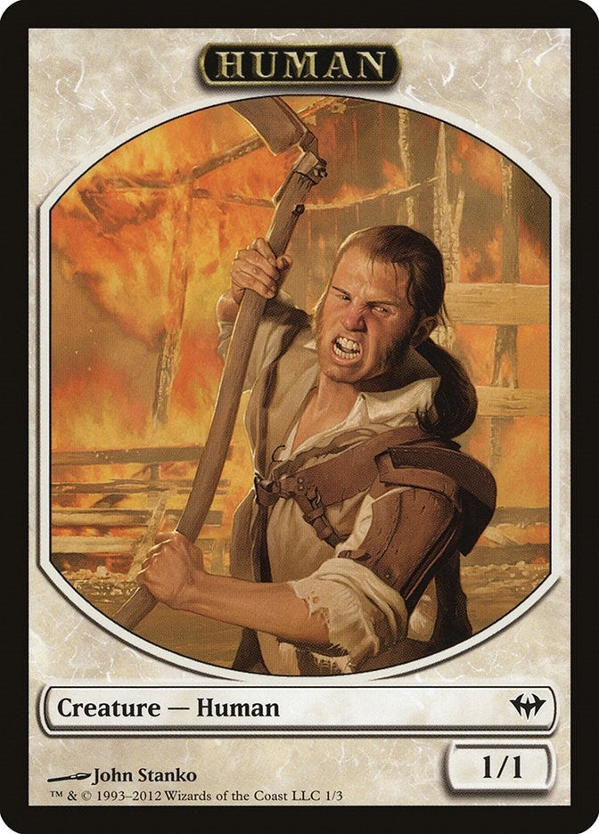 Image for Human Token (1) [Dark Ascension] - Magic: The Gathering
