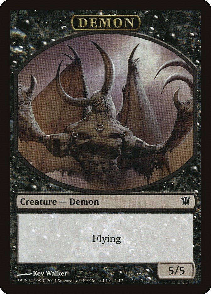 Image for Demon Token (4) [Innistrad] - Magic: The Gathering
