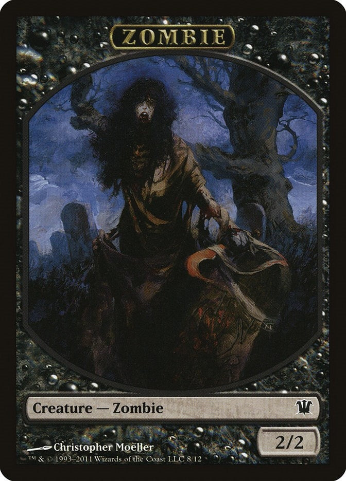 Image for Zombie Token (8) (8) [Innistrad] - Magic: The Gathering