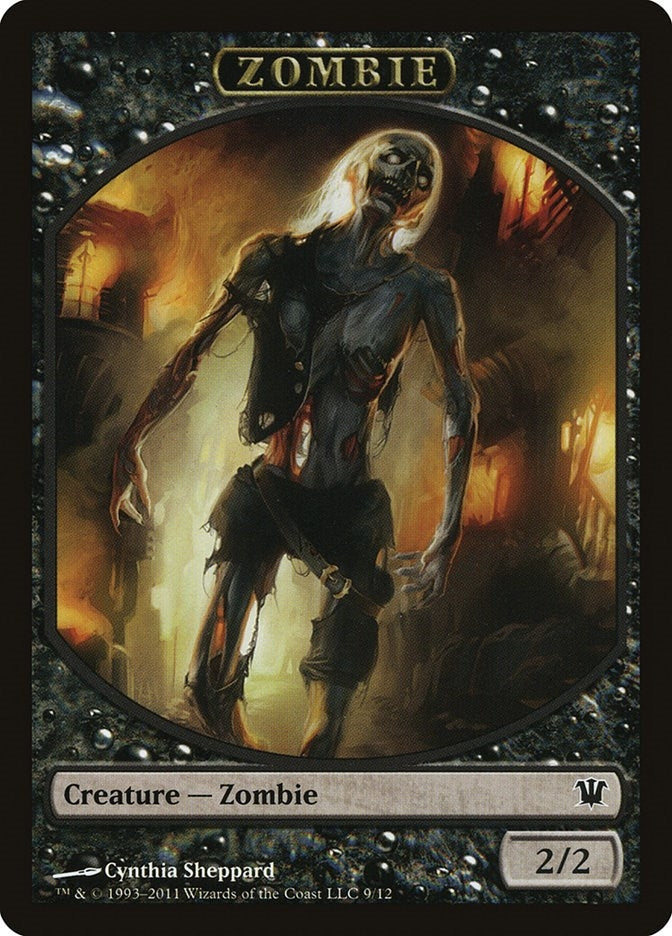 Image for Zombie Token (9) (9) [Innistrad] - Magic: The Gathering