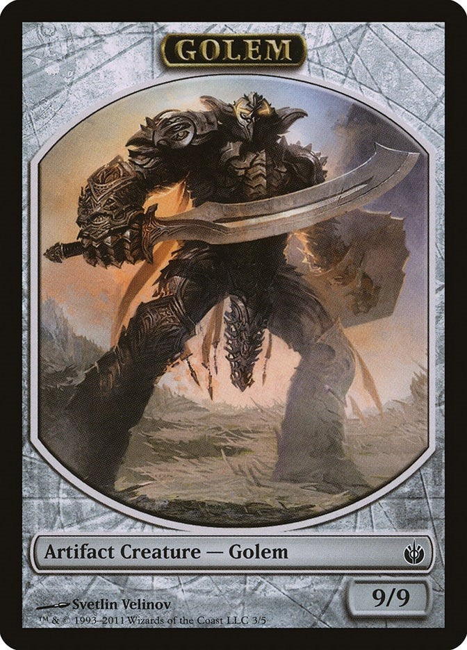 Image for Golem Token (3) [Mirrodin Besieged] - Magic: The Gathering