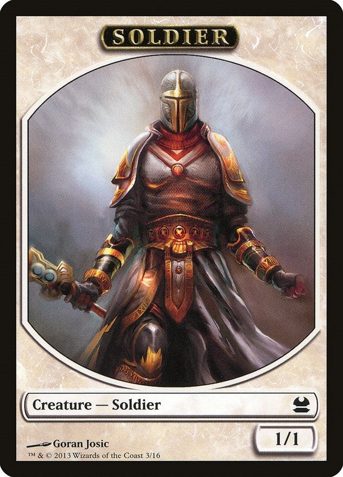 Image for Soldier Token (3) [Modern Masters] - Magic: The Gathering