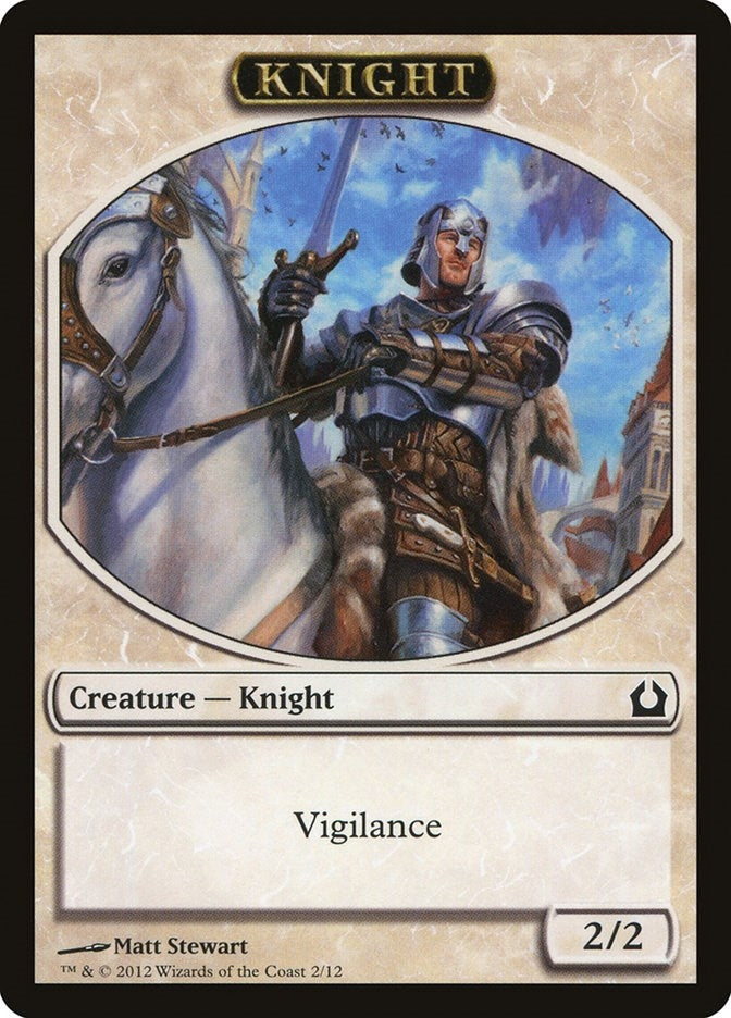Image for Knight Token (2) [Return to Ravnica] - Magic: The Gathering