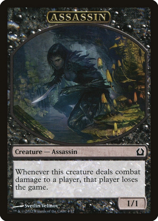 Image for Assassin Token (4) [Return to Ravnica] - Magic: The Gathering