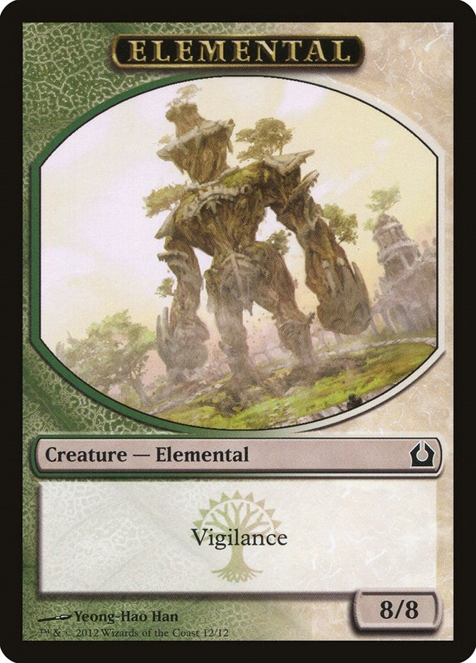 Image for Elemental Token (Green/White) (12) [Return to Ravnica] - Magic: The Gathering