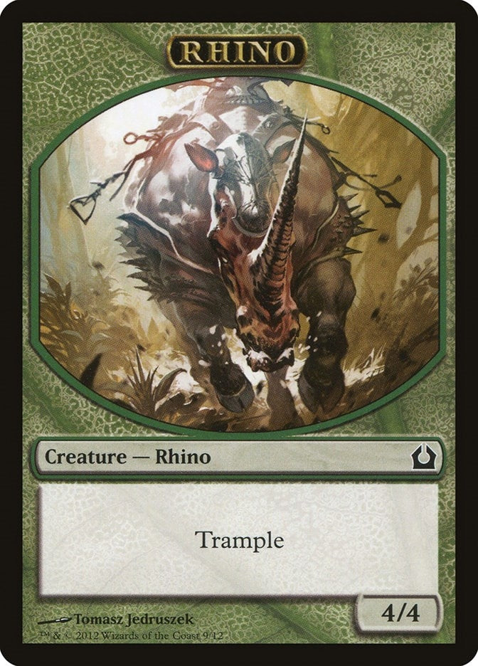 Image for Rhino Token (9) [Return to Ravnica] - Magic: The Gathering