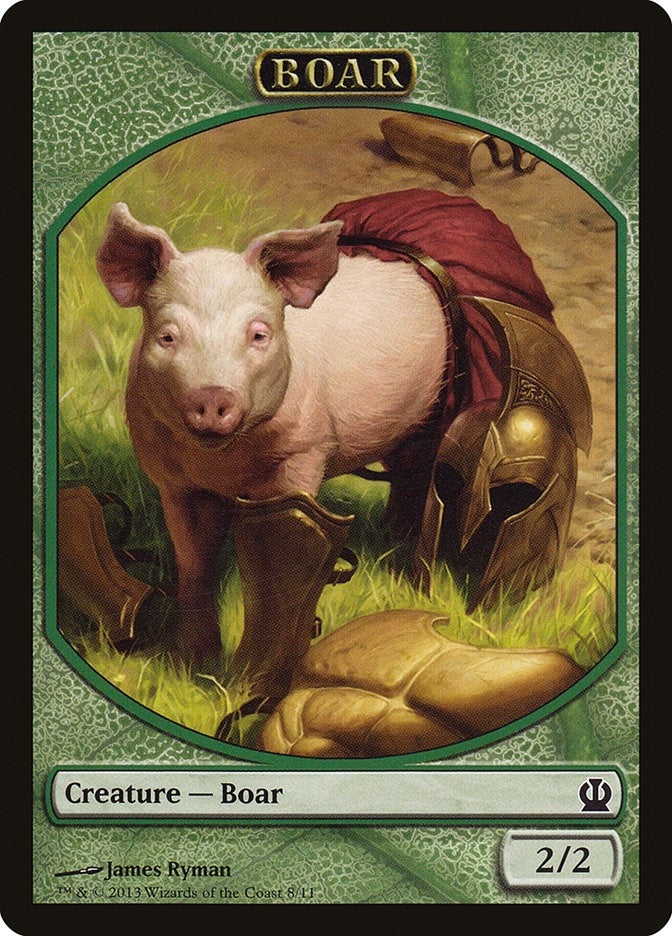Image for Boar Token (8) [Theros] - Magic: The Gathering