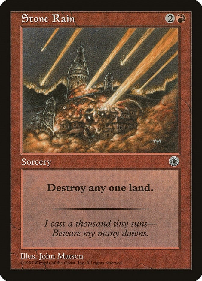Image for Stone Rain [Portal] - Magic: The Gathering