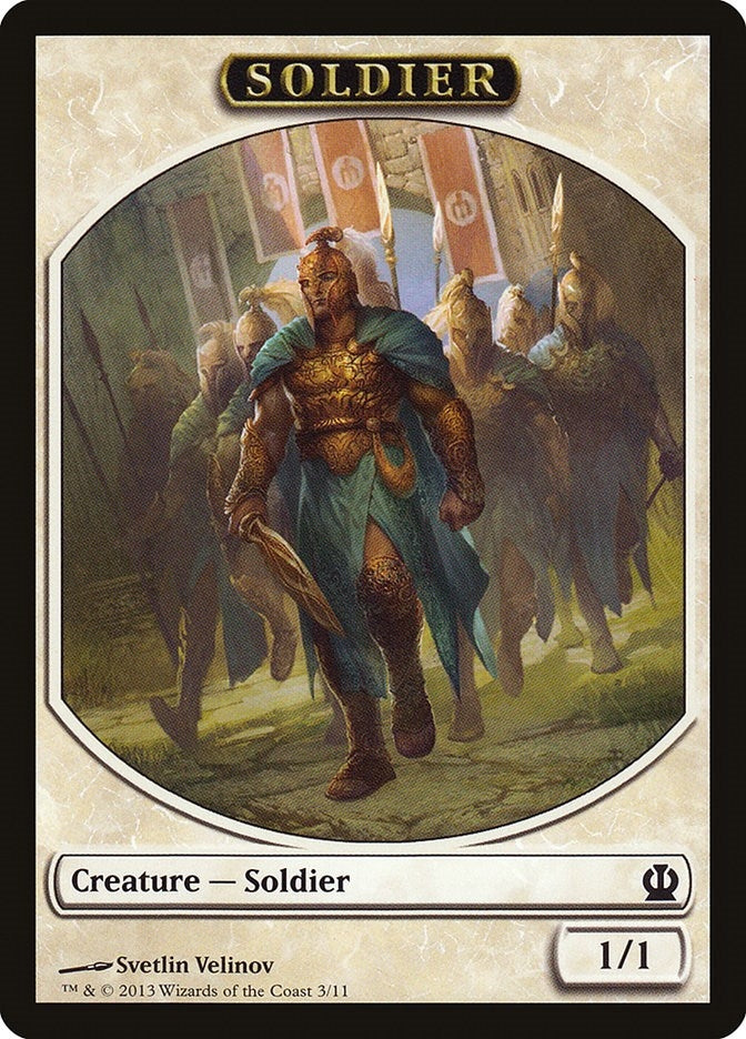 Image for Soldier Token (Velinov) (3) [Theros] - Magic: The Gathering