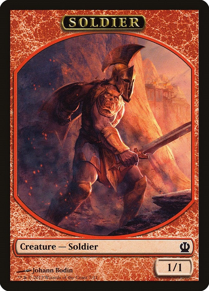 Image for Soldier Token (Red) (7) [Theros] - Magic: The Gathering