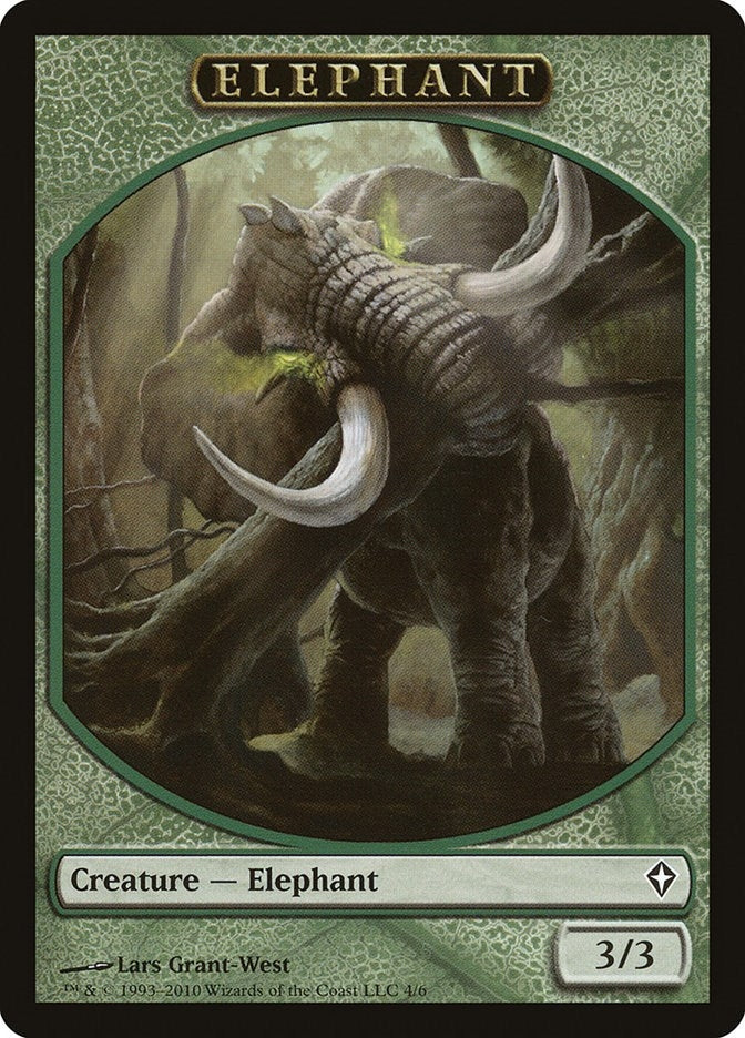 Image for Elephant Token (4) [Worldwake] - Magic: The Gathering