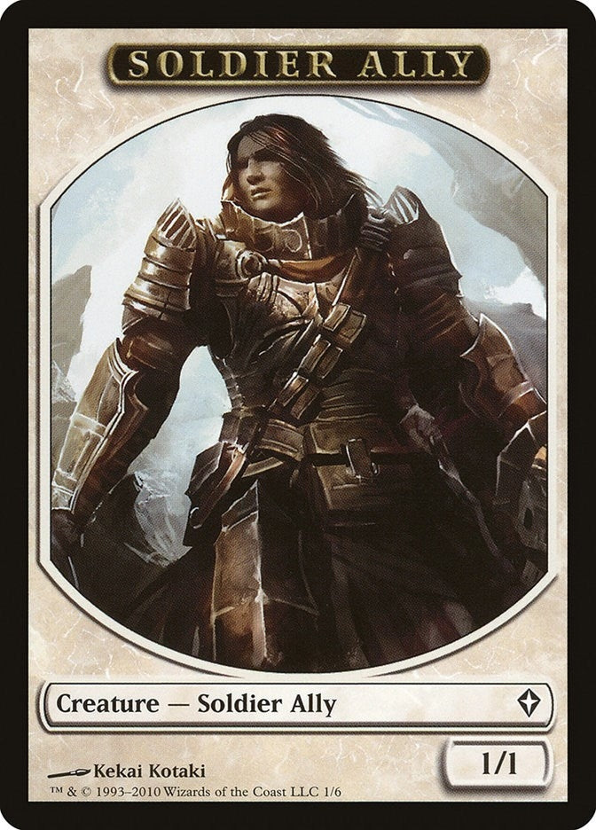 Image for Soldier Ally Token (1) [Worldwake] - Magic: The Gathering