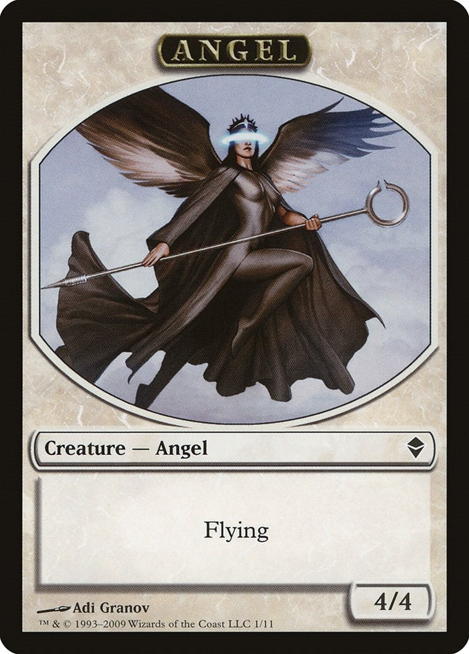 Image for Angel Token (1) [Zendikar] - Magic: The Gathering