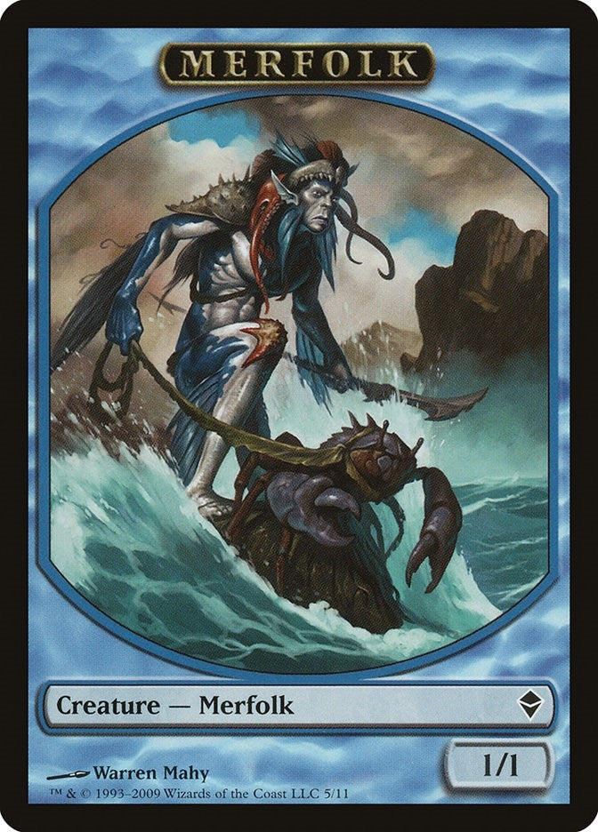 Image for Merfolk Token (5) [Zendikar] - Magic: The Gathering