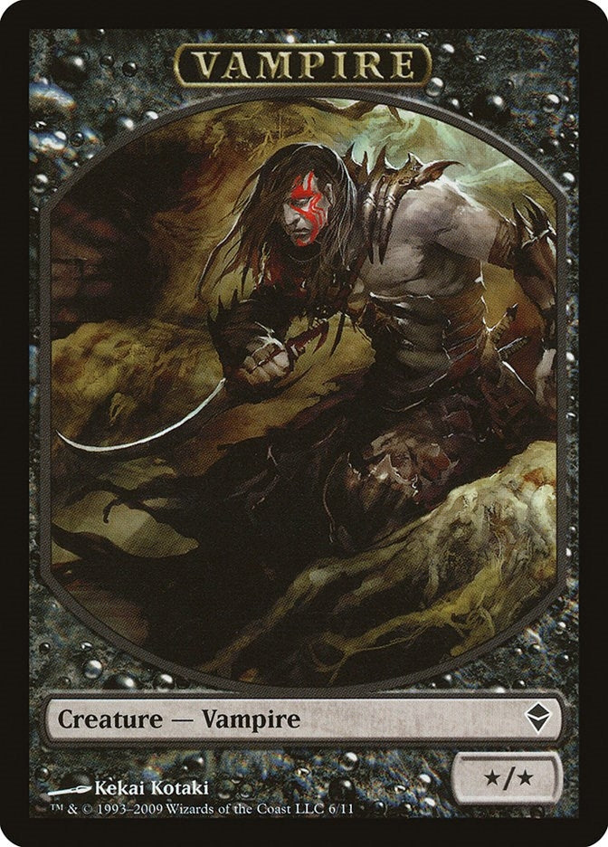 Image for Vampire Token (6) [Zendikar] - Magic: The Gathering