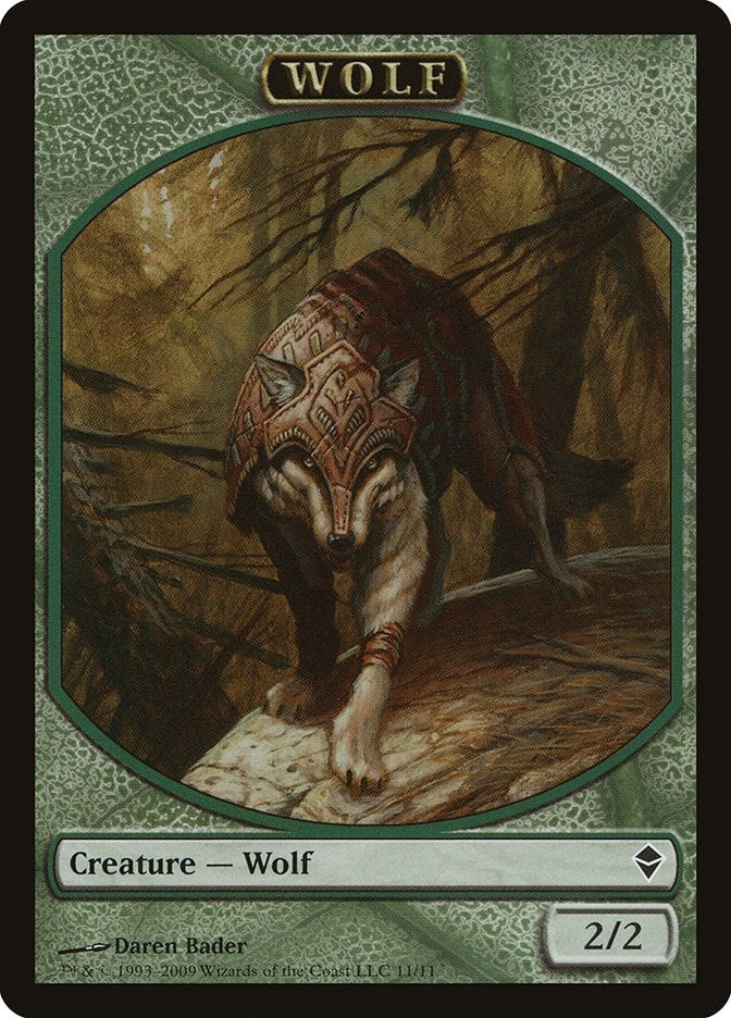Image for Wolf Token (11) [Zendikar] - Magic: The Gathering