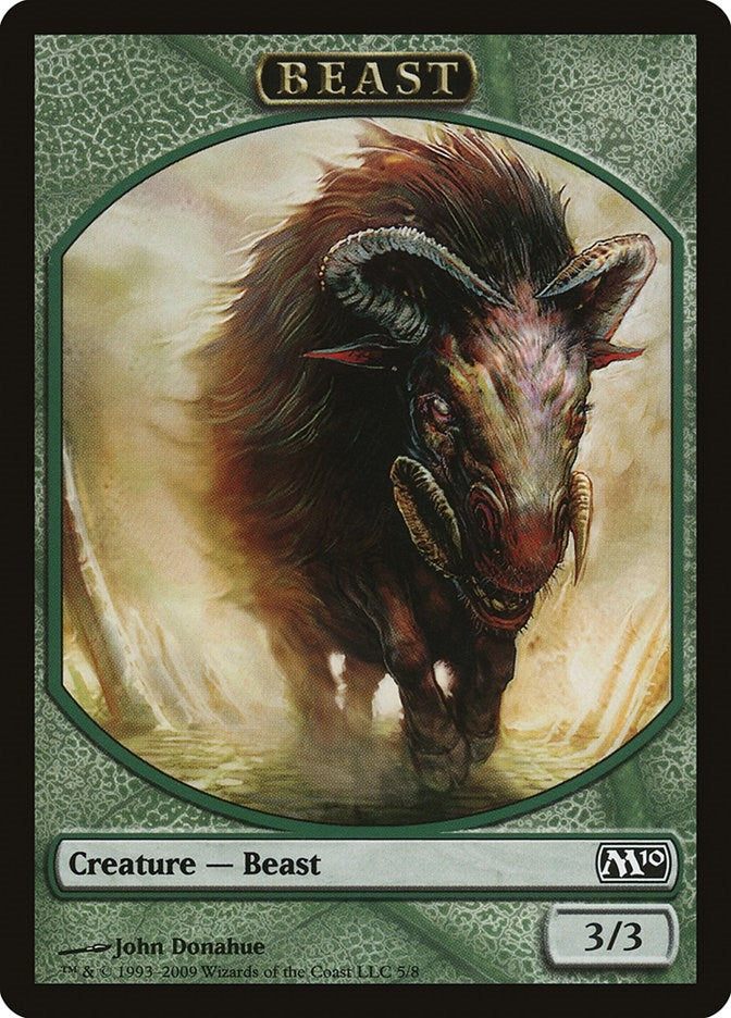 Image for Beast Token (5) [Magic 2010 (M10)] - Magic: The Gathering