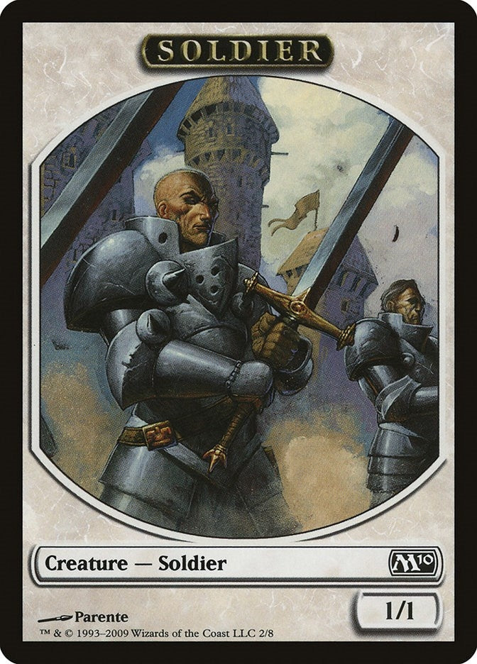 Image for Soldier Token (2) [Magic 2010 (M10)] - Magic: The Gathering