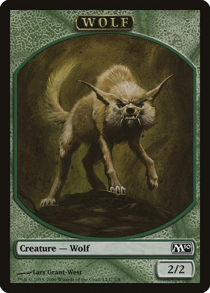 Image for Wolf Token (7) [Magic 2010 (M10)] - Magic: The Gathering