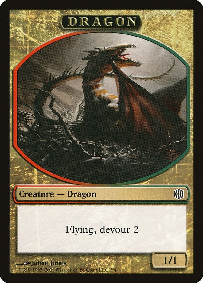 Image for Dragon Token (3) [Alara Reborn] - Magic: The Gathering