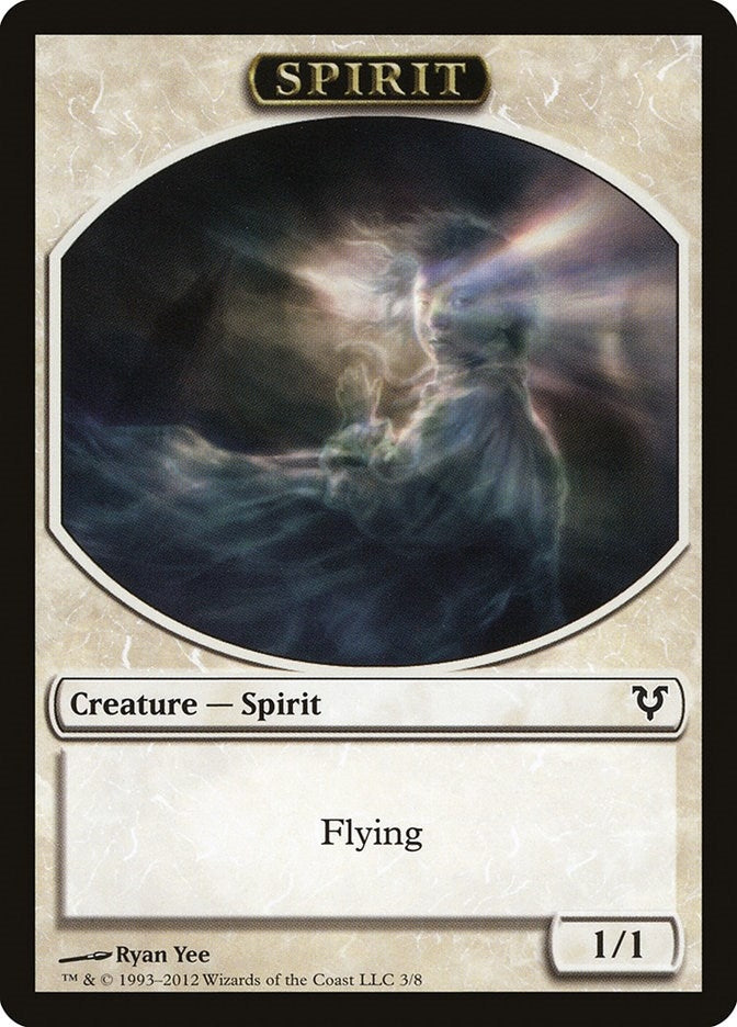 Image for Spirit Token (3) (3) [Avacyn Restored] - Magic: The Gathering