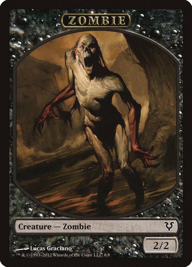 Image for Zombie Token (6) [Avacyn Restored] - Magic: The Gathering