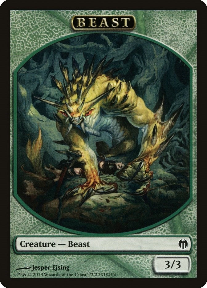 Image for Beast Token (T2) [Heroes vs. Monsters] - Magic: The Gathering