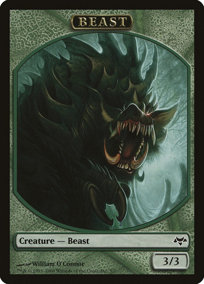 Image for Beast Token (3) [Eventide] - Magic: The Gathering